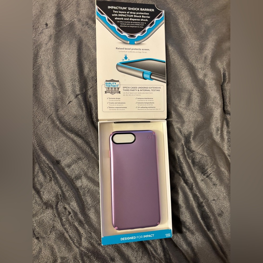 NWT speck iPhone case purple 6s plus, 7 plus, 8 plus